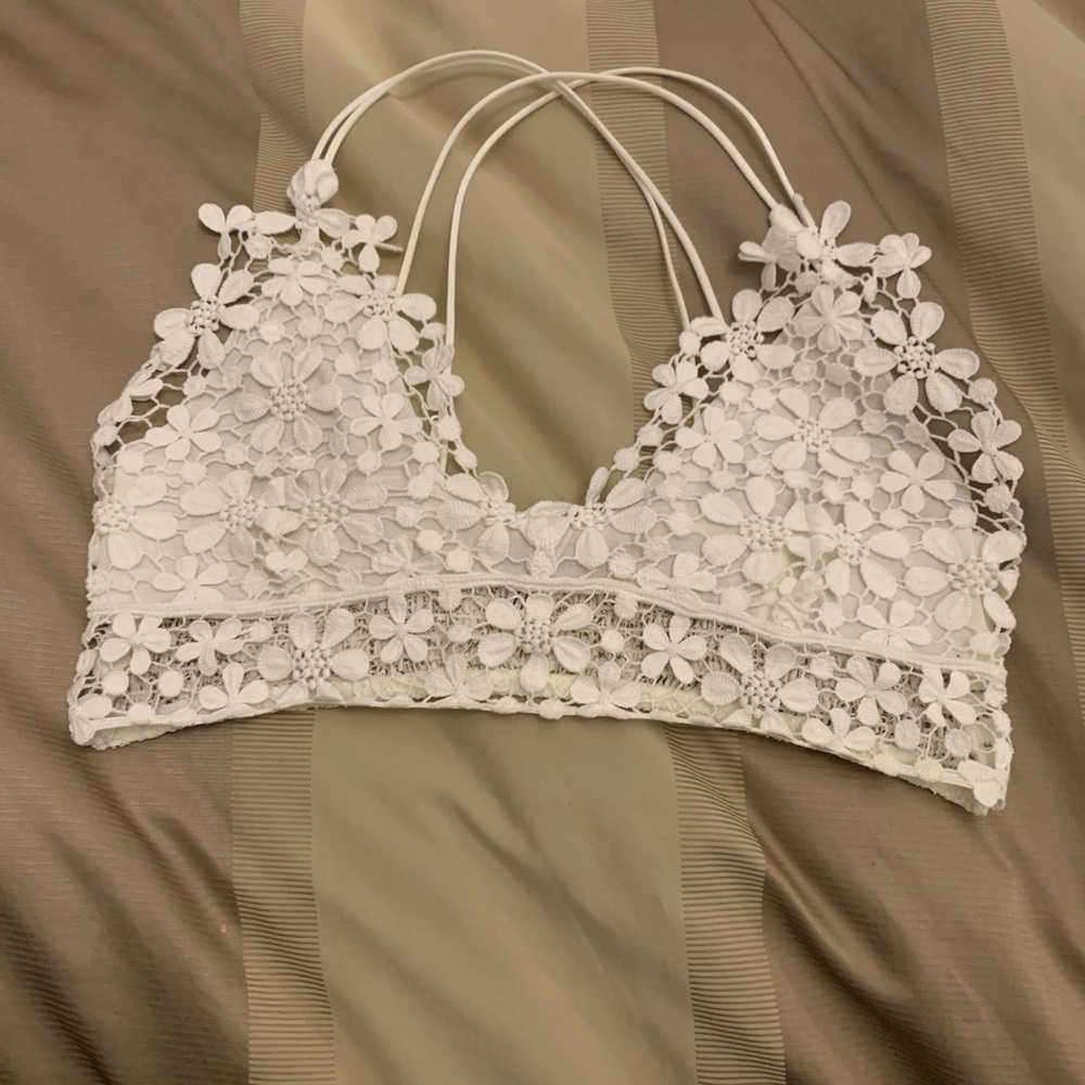 White Free People bralette